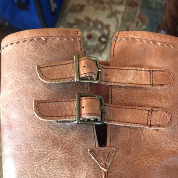 🥾 Brown Leather Cowboy Boots WB24 - Picture 4 of 4